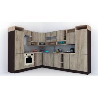Bucatarie de Colt COSSY NEW ST. 230-310 Wenge / Decor K002