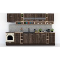 Bucatarie COSSY NEW 340 Wenge / Decor 7648