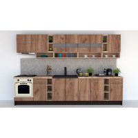 Bucatarie COSSY NEW 340 Wenge / Decor K004