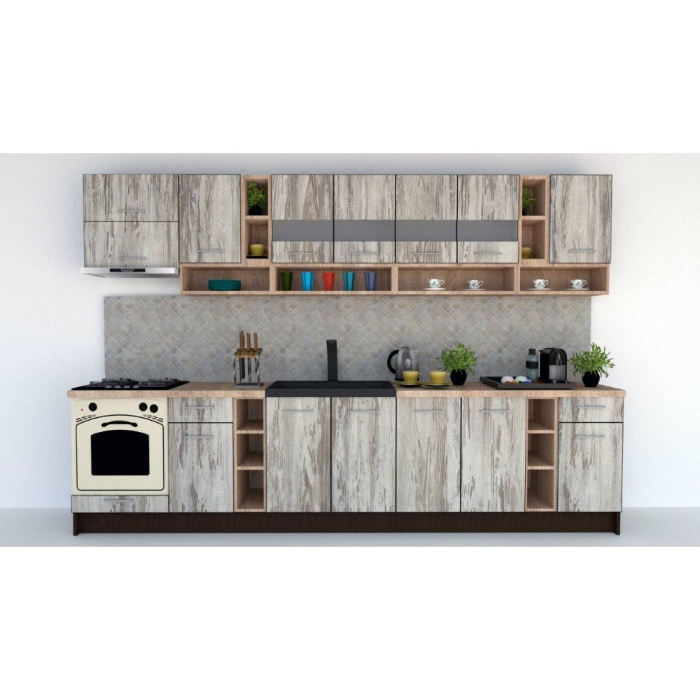 Bucatarie COSSY NEW 340 Wenge / Decor K084