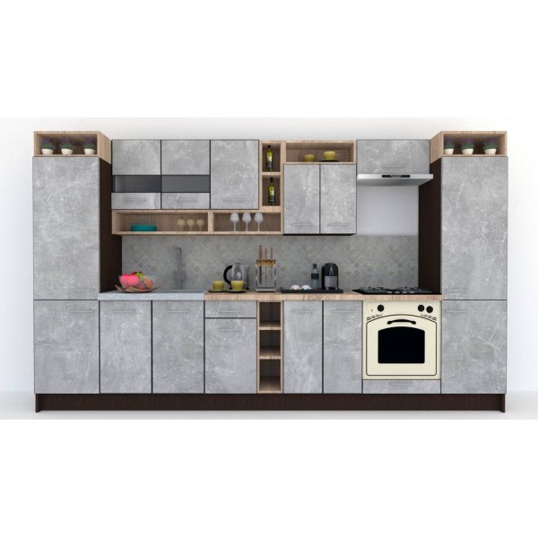 Bucatarie COSSY NEW 360 Wenge / Decor 4298