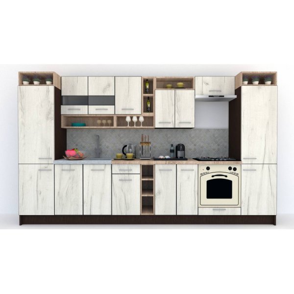 Bucatarie COSSY NEW 360 Wenge / Decor K001