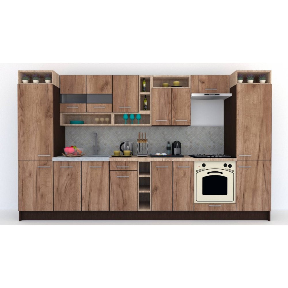 Bucatarie COSSY NEW 360 Wenge / Decor K004