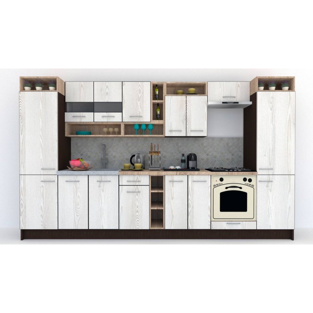 Bucatarie COSSY NEW 360 Wenge / Decor K010
