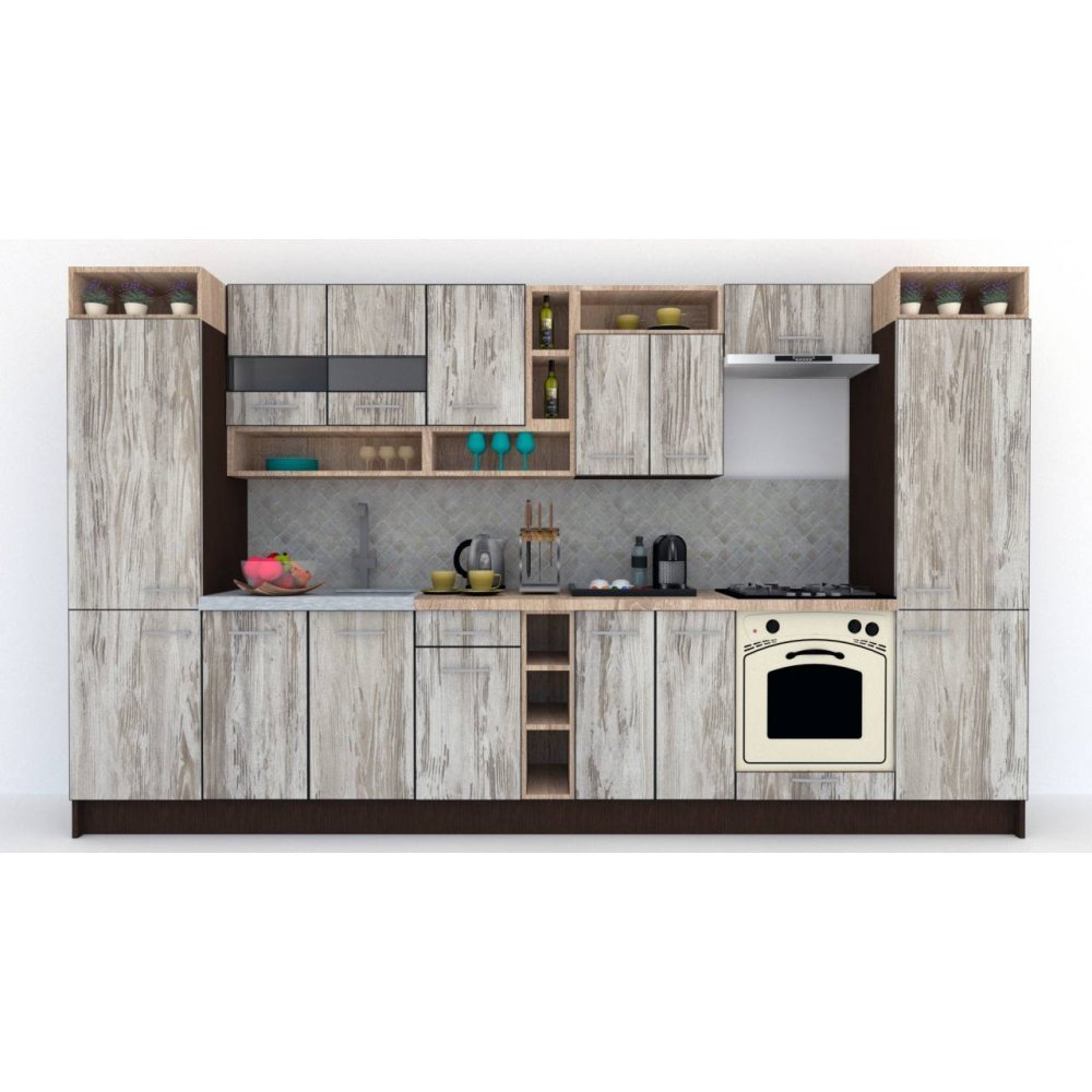 Bucatarie COSSY NEW 360 Wenge / Decor K084