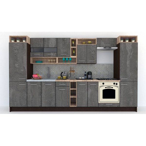 Bucatarie COSSY NEW 360 Wenge / Decor K352