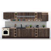 Bucatarie COSSY NEW 400 Wenge / Decor 7648
