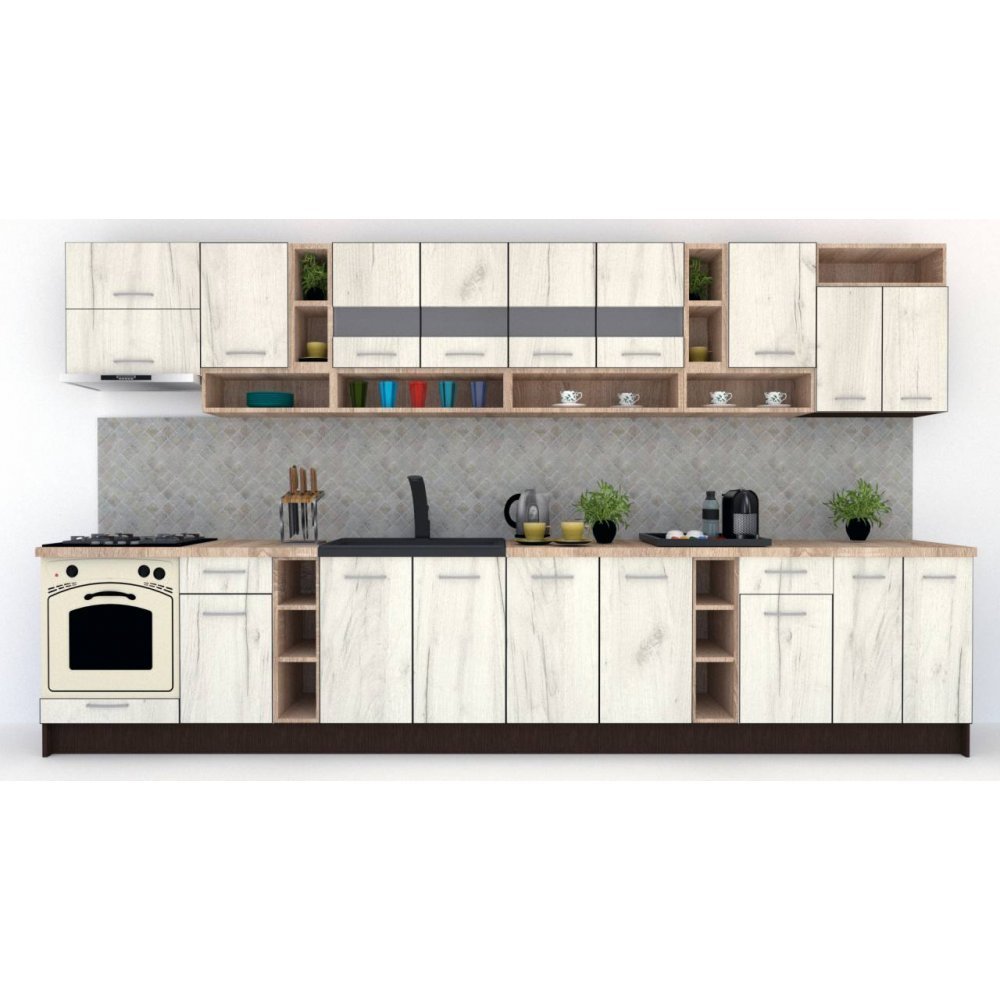 Bucatarie COSSY NEW 400 Wenge / Decor K001