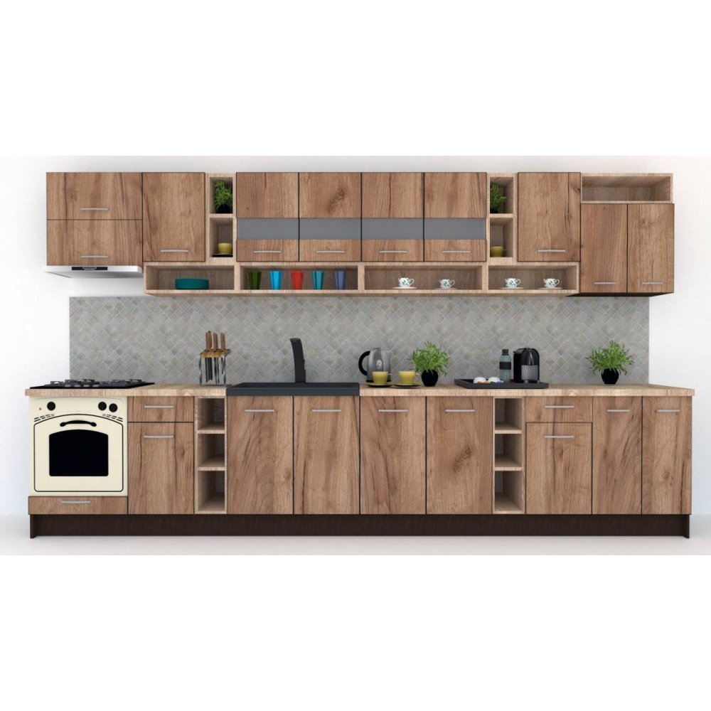 Bucatarie COSSY NEW 400 Wenge / Decor K004