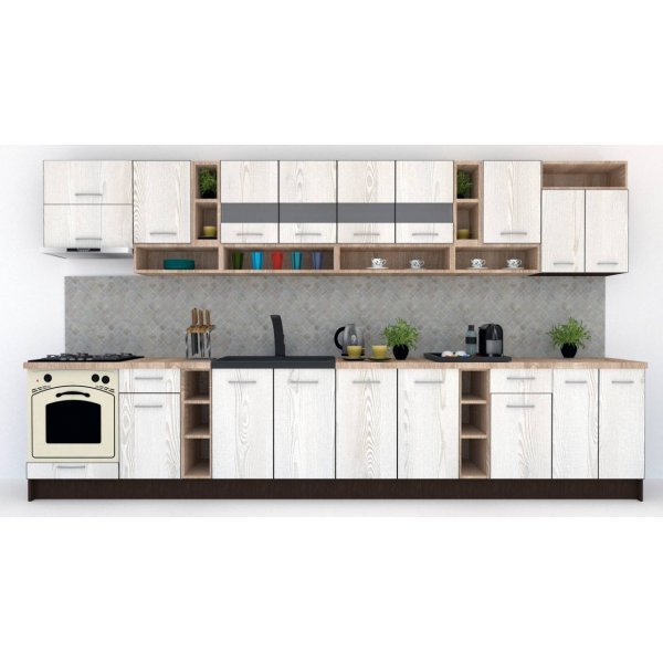 Bucatarie COSSY NEW 400 Wenge / Decor K010