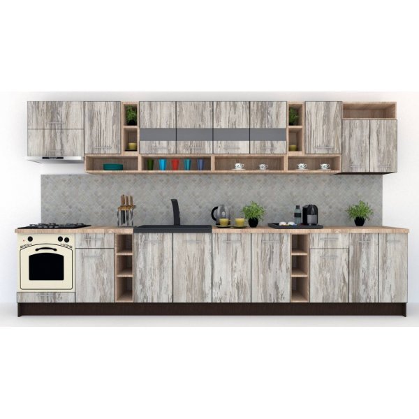 Bucatarie COSSY NEW 400 Wenge / Decor K084