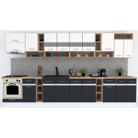 Bucatarie COSSY NEW 400 Alb / Gri
