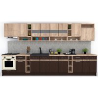Bucatarie COSSY NEW 400 Wenge / Stejar Sonoma