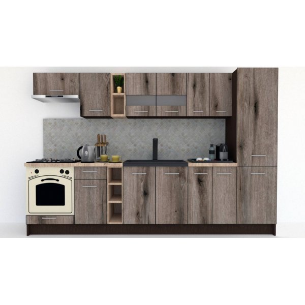 Bucatarie MARINA NEW 310 A Wenge / Decor K366