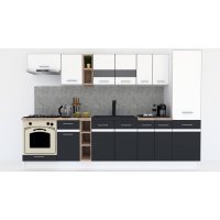 Bucatarie MARINA NEW 310 A Alb / Gri