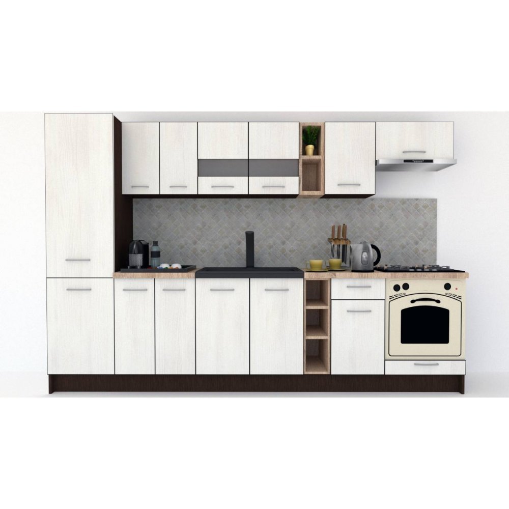 Bucatarie MARINA NEW 310 B Wenge / Decor 8508