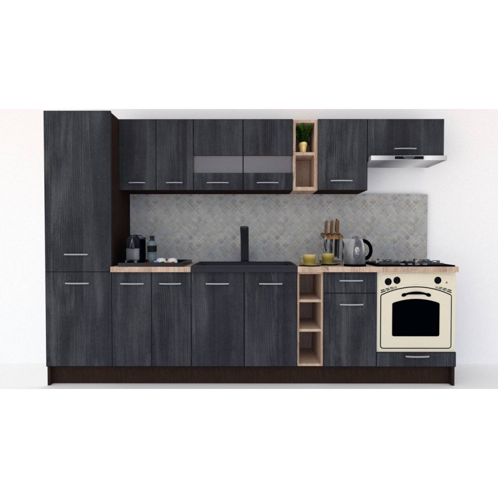 Bucatarie MARINA NEW 310 B Wenge / Decor 8509