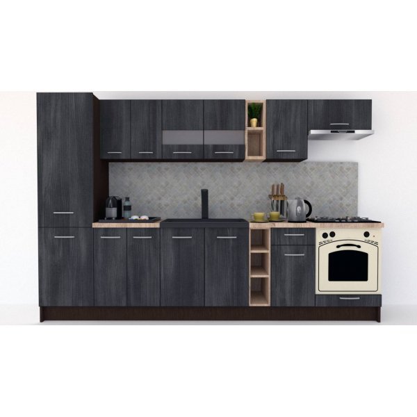 Bucatarie MARINA NEW 310 B Wenge / Decor 8509