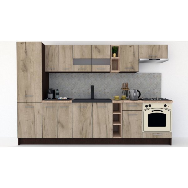 Bucatarie MARINA NEW 310 B Wenge / Decor K002