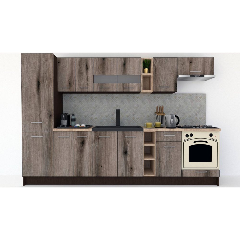 Bucatarie MARINA NEW 310 B Wenge / Decor K366