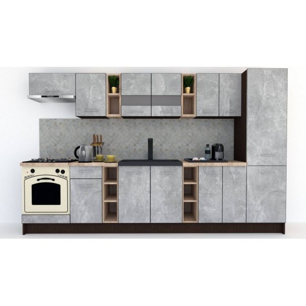 Bucatarie MARINA NEW 330 A Wenge / Decor 4298