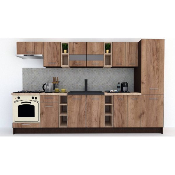 Bucatarie MARINA NEW 330 A Wenge / Decor K004