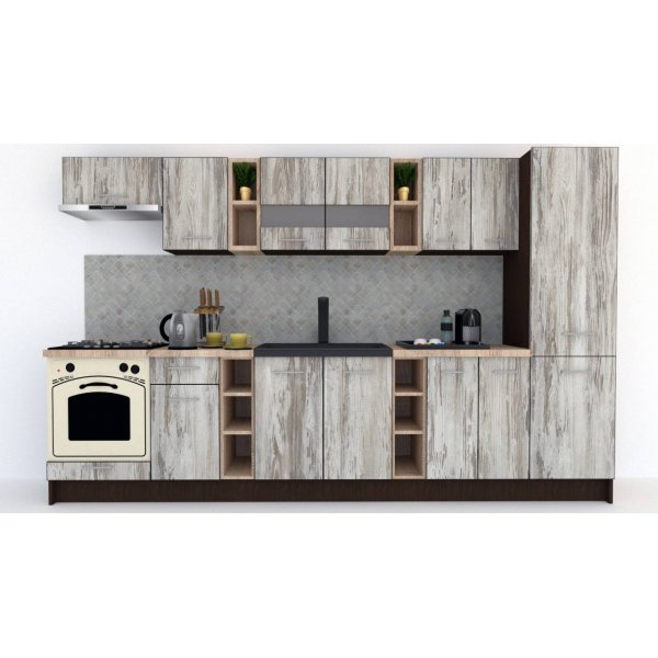 Bucatarie MARINA NEW 330 A Wenge / Decor K084