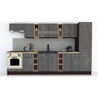 Bucatarie MARINA NEW 330 A Wenge / Decor K352