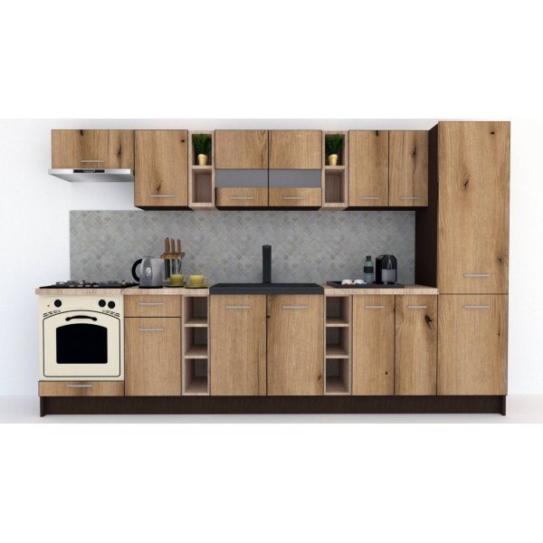 Bucatarie MARINA NEW 330 A Wenge / Decor K365