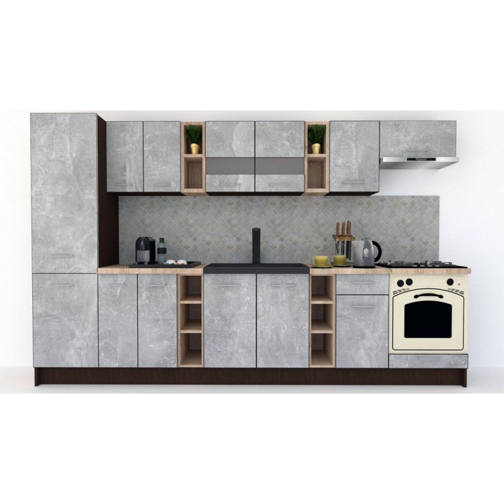 Bucatarie MARINA NEW 330 B Wenge / Decor 4298