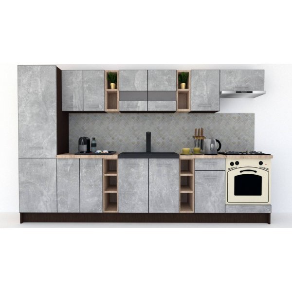 Bucatarie MARINA NEW 330 B Wenge / Decor 4298