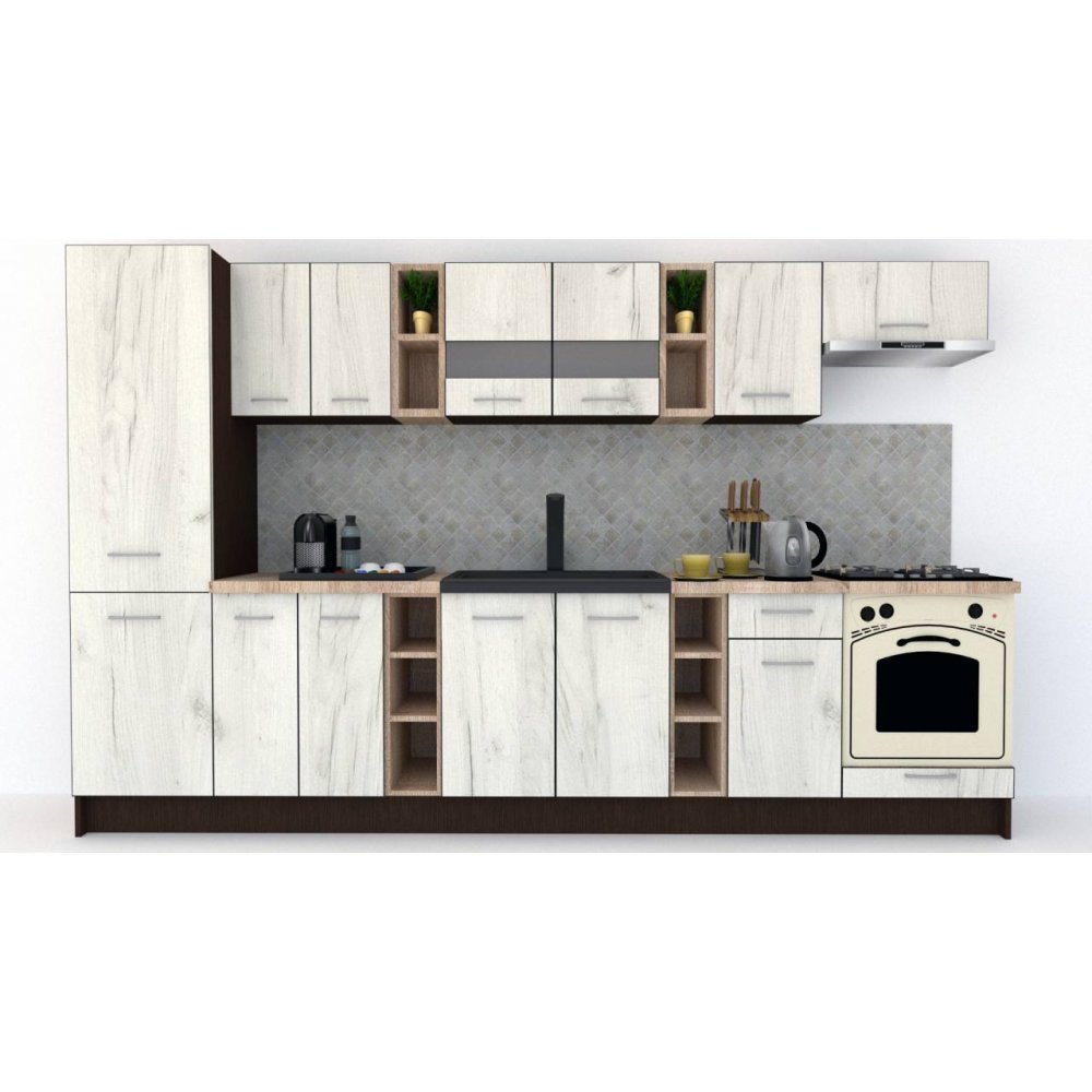 Bucatarie MARINA NEW 330 B Wenge / Decor K001