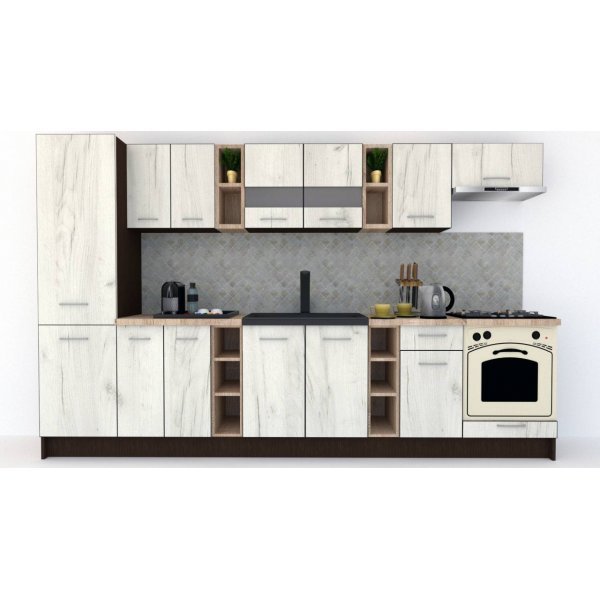 Bucatarie MARINA NEW 330 B Wenge / Decor K001