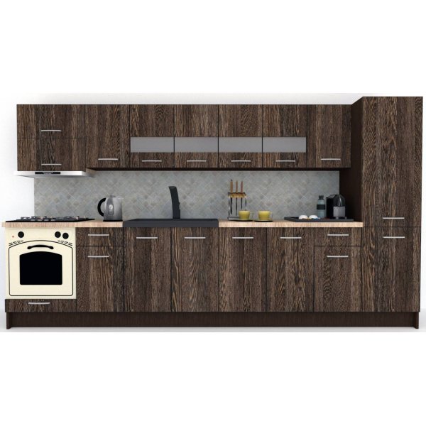 Bucatarie MARINA NEW 350 A Wenge / Decor 7648