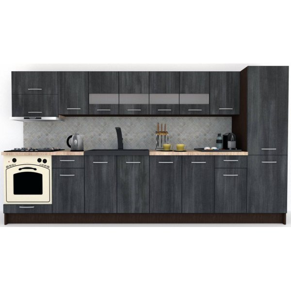 Bucatarie MARINA NEW 350 A Wenge / Decor 8509