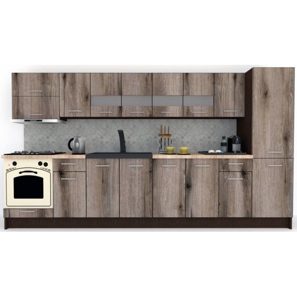 Bucatarie MARINA NEW 350 A Wenge / Decor K366