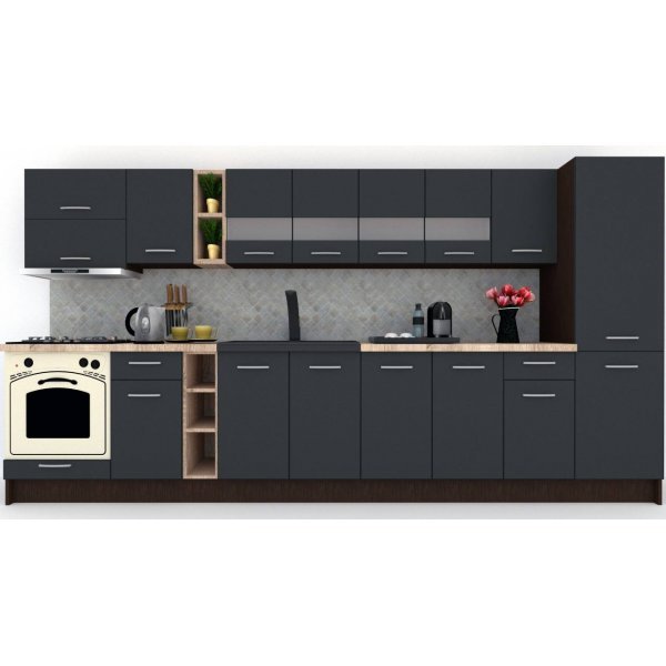 Bucatarie MARINA NEW 370 A Wenge / Decor 0164