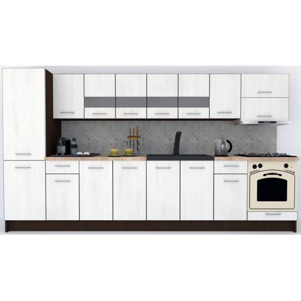 Bucatarie MARINA NEW 350 B Wenge / Decor 8508