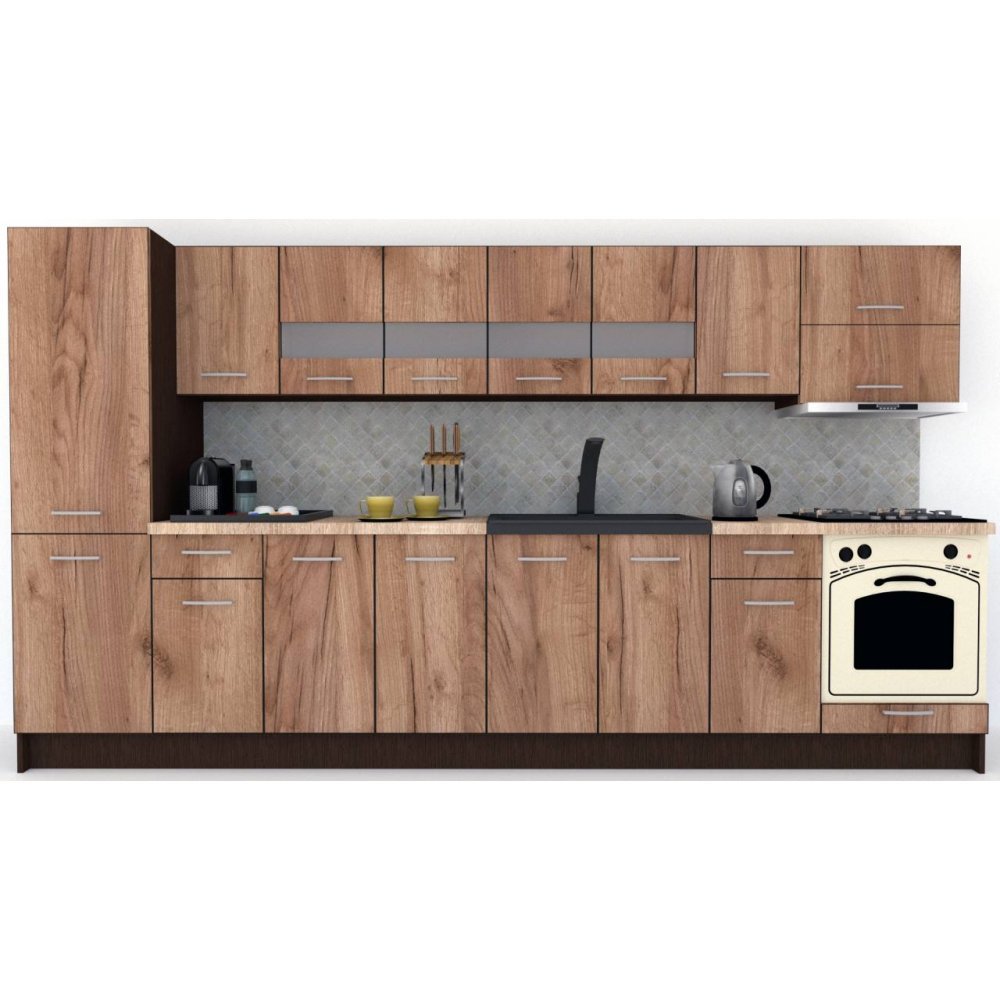 Bucatarie MARINA NEW 350 B Wenge / Decor K004