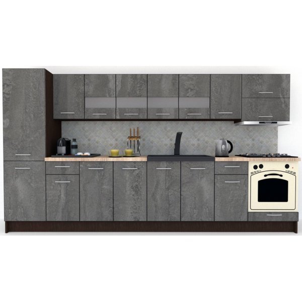 Bucatarie MARINA NEW 350 B Wenge / Decor K352