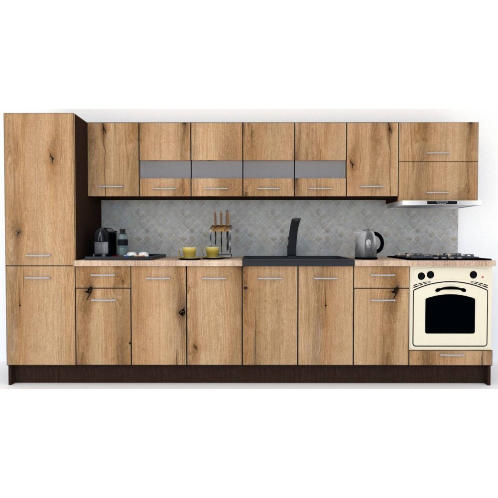 Bucatarie MARINA NEW 350 B Wenge / Decor K365