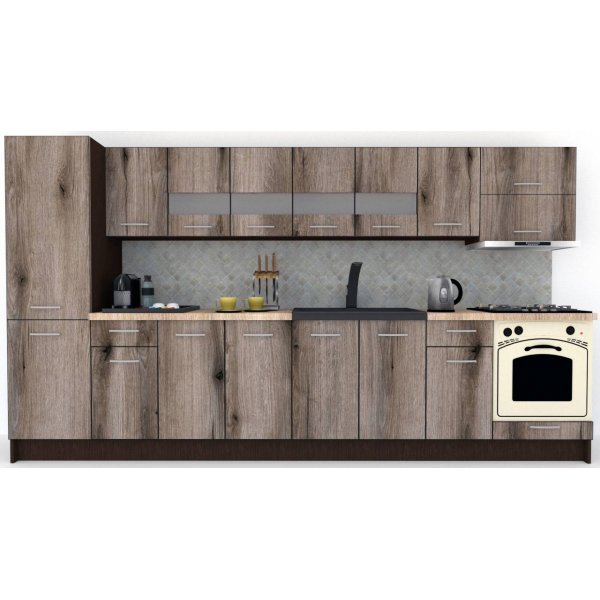 Bucatarie MARINA NEW 350 B Wenge / Decor K366