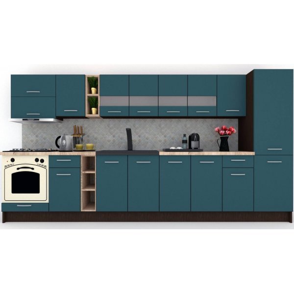 Bucatarie MARINA NEW 370 A Wenge / Decor 0244
