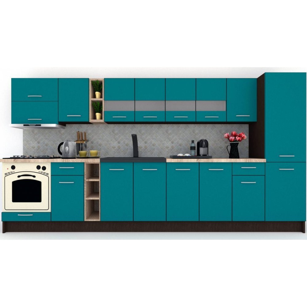 Bucatarie MARINA NEW 370 A Wenge / Decor 0245