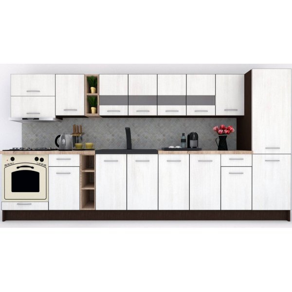 Bucatarie MARINA NEW 370 A Wenge / Decor 8508