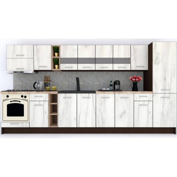 Bucatarie MARINA NEW 370 A Wenge / Decor K001