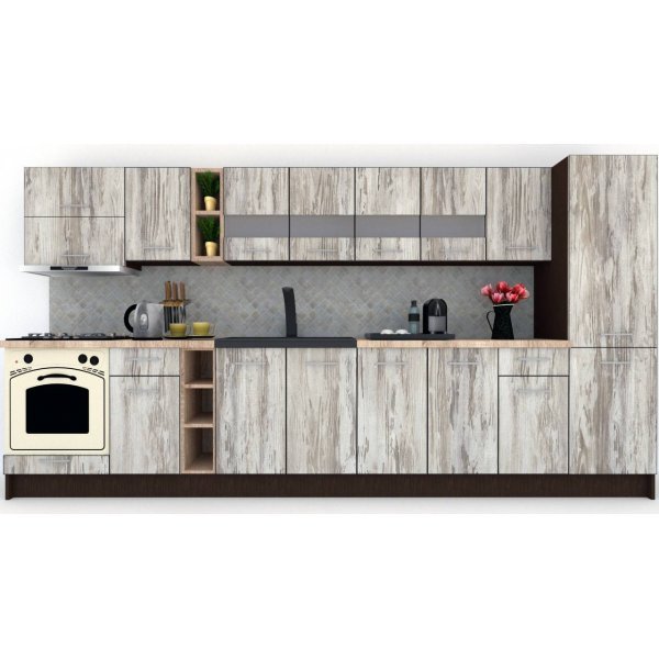Bucatarie MARINA NEW 370 A Wenge / Decor K084