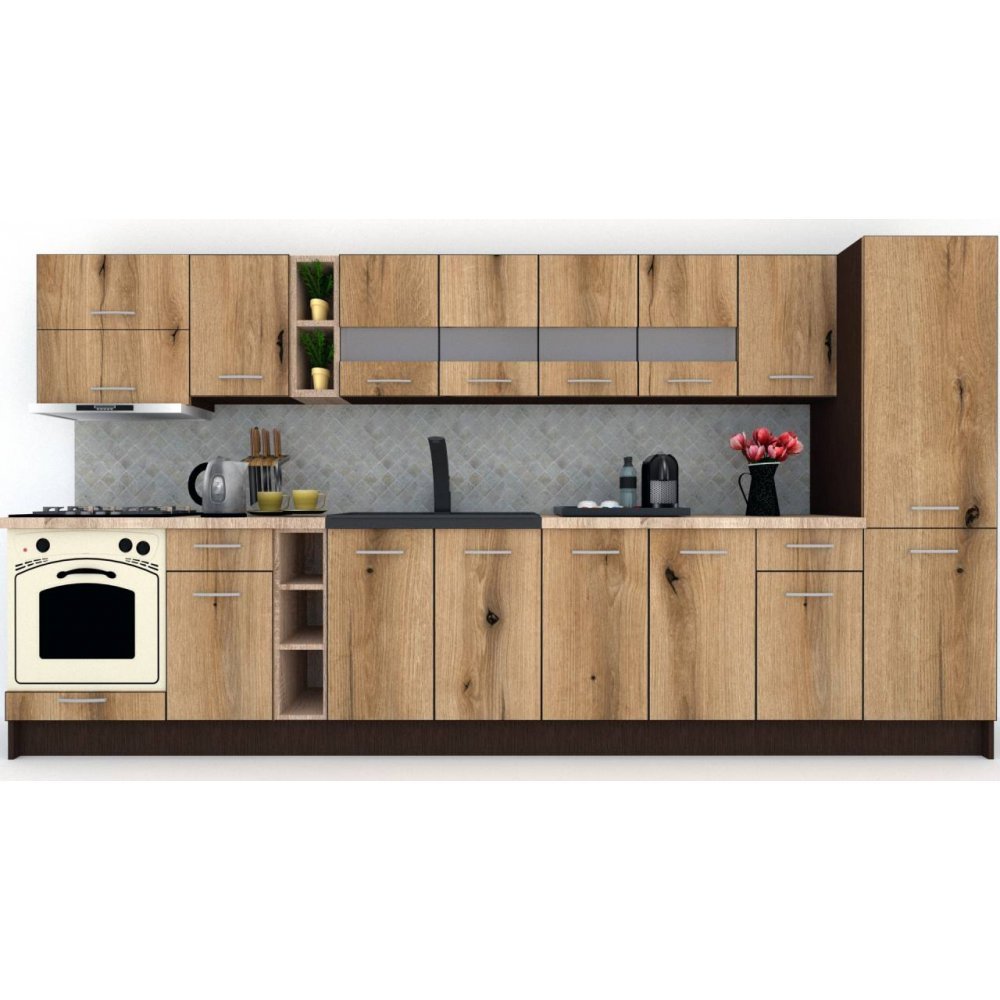 Bucatarie MARINA NEW 370 A Wenge / Decor K365