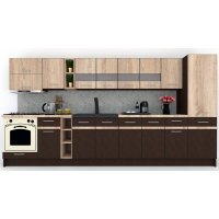 Bucatarie MARINA NEW 370 A Wenge / Stejar Sonoma