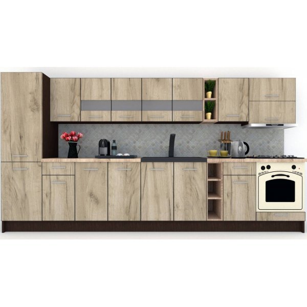 Bucatarie MARINA NEW 370 B Wenge / Decor K002
